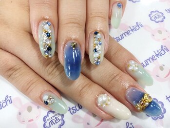 ネイルサロン 爪吉/縦ラインで魅せる！美爪ネイル☆