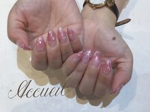 アクイユ 銀座店(ACCUEIL)/パールリボンネイル