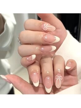 ヘブン ネイル 鶯谷(HEAVEN Nail)/Cute French Tips Nails