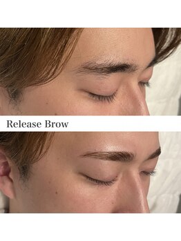 リリースブロウ(Release Brow)の写真/ボサ眉/薄眉/癖眉卒業!生え癖のある頑固な眉も整った眉に!眉の状態に合わせたパーマでワンランク上の自分へ