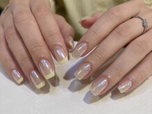 ネオリーブシェリエ 浅草店(Neolive cherie)/春色イエローオーロラフレンチ