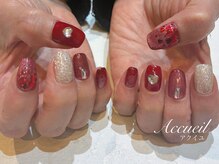 アクイユ 銀座店(ACCUEIL)/赤ハートネイル