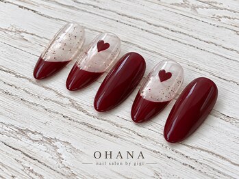 オハナ(OHANA)/秋のボルドーフレンチ×ハート