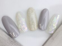 ネイルサロン あかねいろ/秋冬ネイル　シェルアート