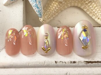 ネイルビート(NAIL BEAT)/ミラーネイルオーロラ×ストーン