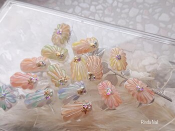 リンドゥネイル(Rindu Nail)/ぷっくりフラワーorマーメイド