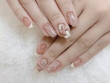 スペラ 大宮店(Spera)/秋らしい深みチェック柄ネイル