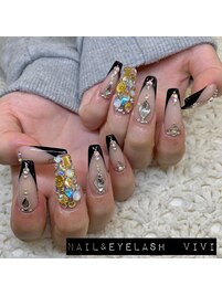 スカルプ10本アート　11300円