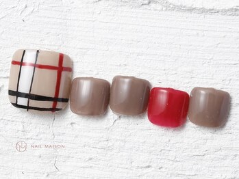 ネイルメゾン 池袋店(NAIL MAISON)/バーバリーチェック¥11000