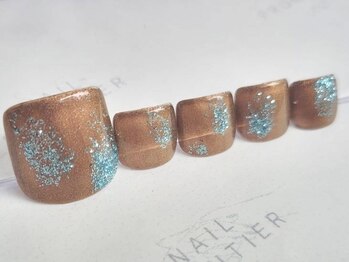 ネイルフロンティア 吉祥寺(NAIL FRONTIER)/ちはる♪秋色ラメフット5480円～