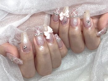 モカ 心斎橋(moca by Lee)/【Aina】ガーリーネイル