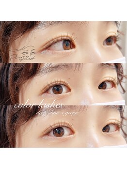 プリューム(Plume)の写真/透明感を引き出すニュアンスカラー。黒よりナチュラルな印象へ彩る目元♪