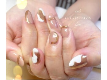 ネイルズ カスミン(nails CASU-MIN)/ポップなミラーネイル
