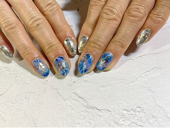 プラスジャム(Plus Jam)/大理石ネイル