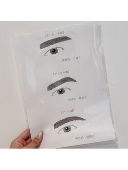 モテテ(motete)/眉デザイン例☆栄本店