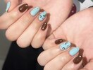 チョコミントネイル