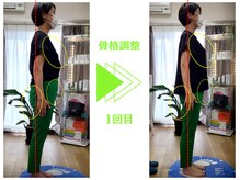 力仙プラクティックの雰囲気（美姿勢になると美容面でもうれしい変化があります！）