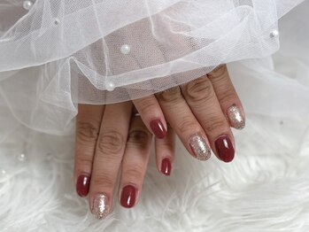 ベルフィオーレ 拝島店(bel fiore)/シルバーラメ ボルドー