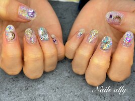 ホログラム×キラキラ×月×ラメ