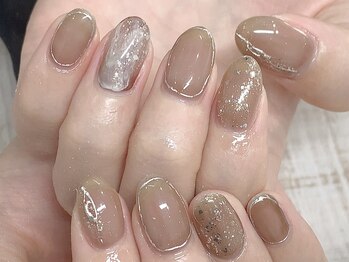 カラーズ(colors.)/シアーブラウン×ミラーアート。