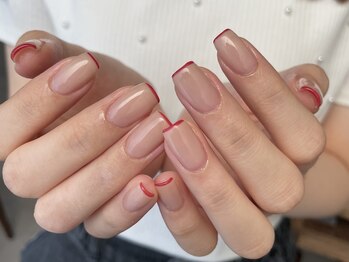リノ 大阪本町店(lino)/フレンチネイル【7.6】