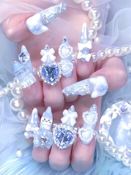 ドールネイル 札幌店(Doll Nail)の写真/【素敵なネイルで日々の生活に一味違った彩りを♪】推し活盛り超特化☆見るだけでキュンとときめく指先に♪