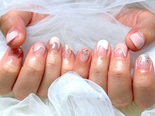 ネイルサロンブリス(nail salon Bliss)/☆うねうね変形フレンチネイル☆