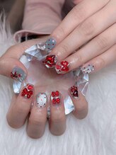 ルミ(Lumi)/自爪アートやり＋パーツつけ放題