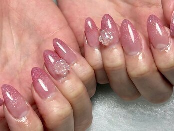 ネイルモア 藤が丘店(nail mor.)/+薔薇パーツ追加