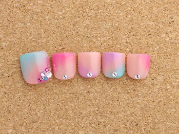 ネイルサロン ブランロール 白金店(Nail Salon Blanl'or)/FOOT 春色グラデ