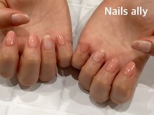 ネイルズアリー 立川店(Nails ally)/タイダイ×ピンク