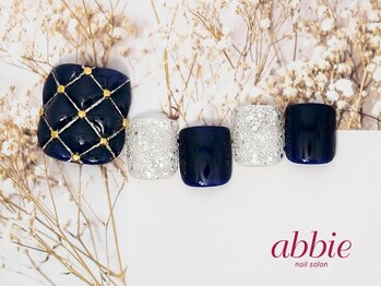 ネイルサロン アビー 宮益坂店(abbie)/ネイビーキルティング◇¥12078
