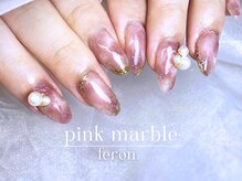 フェロン 小倉店(feron.)/定額｜ピンクマーブルネイル
