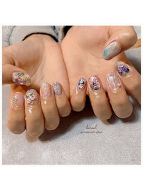 水彩/油絵【ニュアンスネイル】