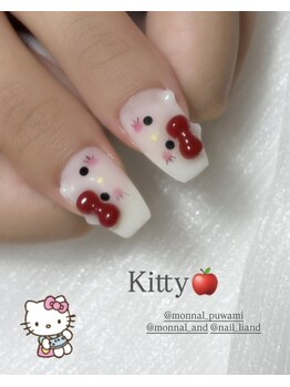 モナールアンド(MONNAL&)/猫ちゃんネイル