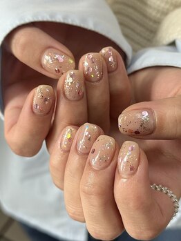 キラキラホログラムネイル