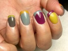 オーラリー ネイル アート メゾン(ORRERY nail art maison)/ハンド / カラフルフレンチ