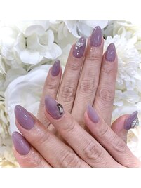 ワンカラーにキラキラパーツ★