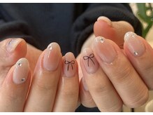 ルアナネイルナゴヤ(LUANA nail nagoya)/チークリボンネイル