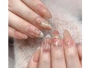 レ-スクロスモチ-フ花柄ちゅるん