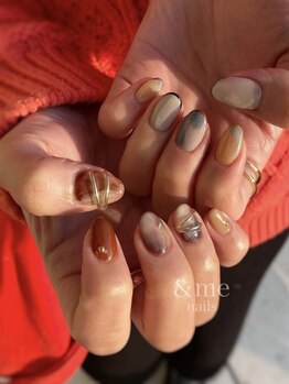 アンドミーネイルズ(&me.nails)の写真/人気No.1【90分のやり放題デザインコース】毎月自分史上一番のお気に入りネイルを♪パーツ・カラー多数有！