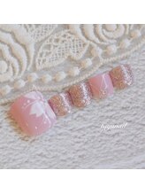 たゆ ネイル(たゆnail)/手描き桜ネイル