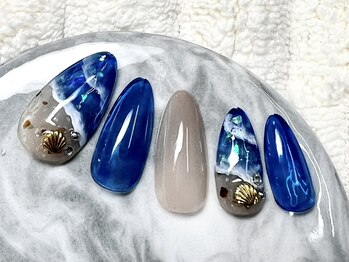 ラウレアネイル(laule'a nail)/夏ネイル