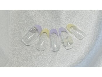 コエル(coel)/リボン×パステルフレンチ