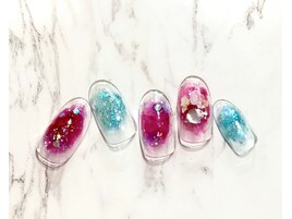カラフルニュアンスネイル