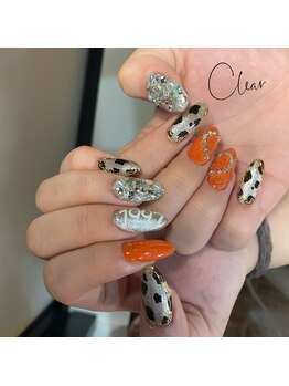 クリア(Clear)/推しカラーネイル