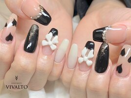 バレンタインネイルアート