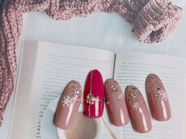 雪の結晶ネイル