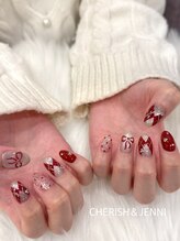 チェリッシュ アンド ジェニ(CHERISH＆JENNI)/赤ネイル