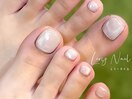 上品フットネイル☆大人シンプル